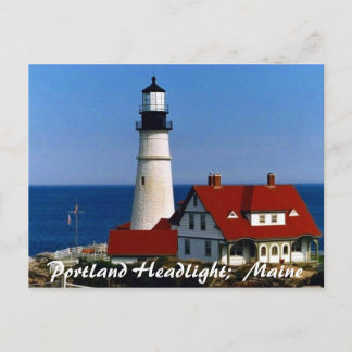 Portland Headlight, Maine Briefkaart
