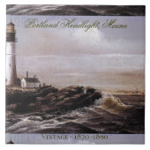  Portland Headlight Maine William Walker Tegeltje (Voorkant)