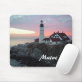 Portland Headlight Sunrise Maine Mousepad Muismat (Met muis)