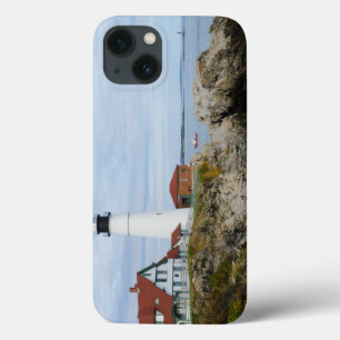 Portland Headlight vuurtoren op rotsachtige kust Case-Mate iPhone Case
