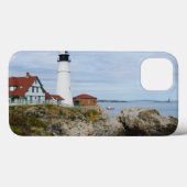 Portland Headlight vuurtoren op rotsachtige kust Case-Mate iPhone Case (Achterkant (horizontaal))