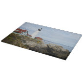 Portland Headlight-vuurtoren op rotsachtige kust Snijplank (Hoek)