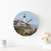 Portland Headlight vuurtoren op rotswal Grote Klok (Huis)