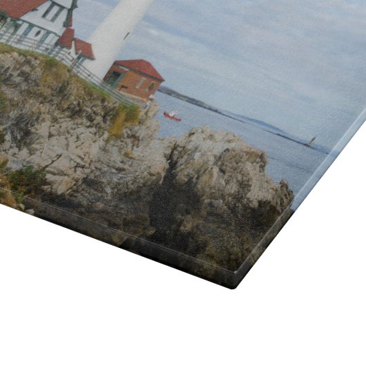 Portland Headlight vuurtoren op rotswal Snijplank (Hoek)