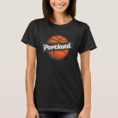 Portland Hometown Basketball Player Sport T-shirt (Voorkant)