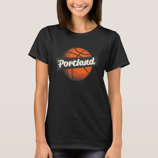 Portland Hometown Basketball Player Sport T-shirt (Voorkant)