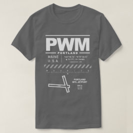 Portland International Jetport PWM T-shirt