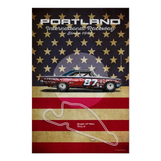 Portland International Raceway Perfect Poster (Voorkant)