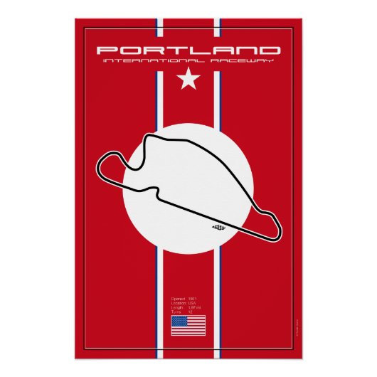 Portland International Raceway Perfect Poster (Voorkant)