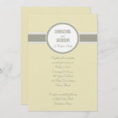 Portland Invite:  Vanilla Kaart (Voorkant / Achterkant)