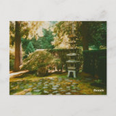 Portland Japanse tuin Briefkaart (Achterkant)