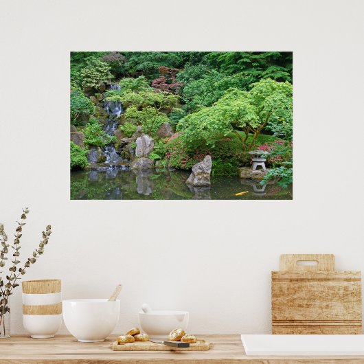 Portland Japanse tuin Poster (Keuken)