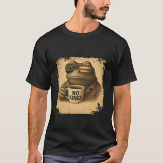 Portland Kikker Koffie Geen Koningen Vintage T-shirt