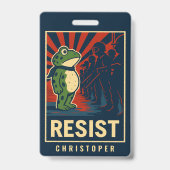 Portland Kikker Protest Badge (Voorzijde)