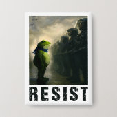 Portland Kikker Protest Button (Voorkant)