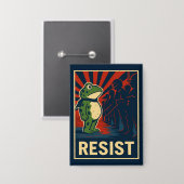 Portland Kikker Protest Button (Voorkant / Achterkant)