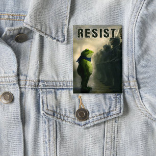 Portland Kikker Protest Button