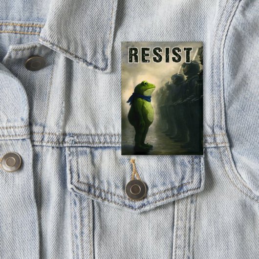 Portland Kikker Protest Button