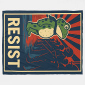 Portland Kikker Protest Fleece Deken (Voorkant (Horizontaal))