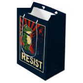Portland Kikker Protest Medium Cadeauzakje (Voorkant Gekanteld)
