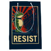 Portland Kikker Protest Medium Cadeauzakje (Voorkant)