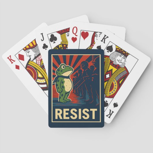 Portland Kikker Protest Pokerkaarten (Achterkant)