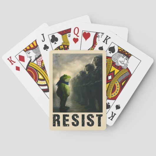 Portland Kikker Protest Pokerkaarten (Achterkant)