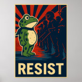Portland Kikker Protest Poster (Voorkant)