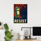 Portland Kikker Protest Poster (Thuiskantoor)