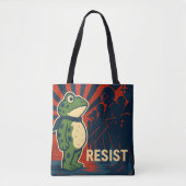 Portland Kikker Protest Tote Bag (Voorkant)