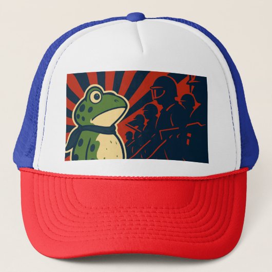 Portland Kikker Protest Trucker Pet (Voorkant)