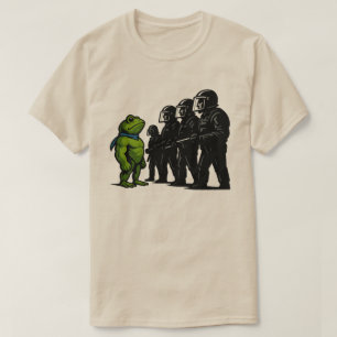 Portland Kikker Protesteer l Verzet Kikker Portlan T-shirt