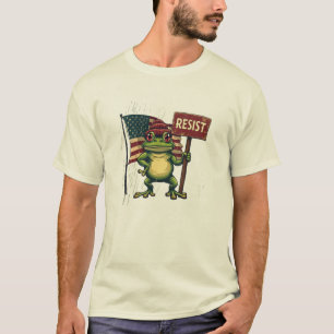 Portland Kikker Vintage Politieke Satire T-shirt