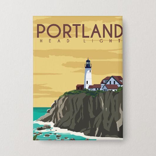 Portland-koplamp Button (Voorkant)
