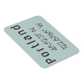 Portland Latitude & Lengtegraad Magneet (Rechterzijde)