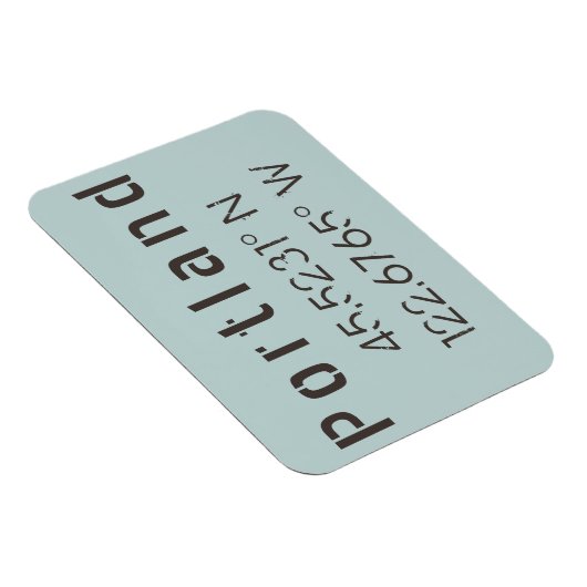 Portland Latitude & Lengtegraad Magneet (Rechterzijde)