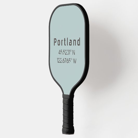 Portland Latitude & Lengtegraad Pickleball Paddle (Links)