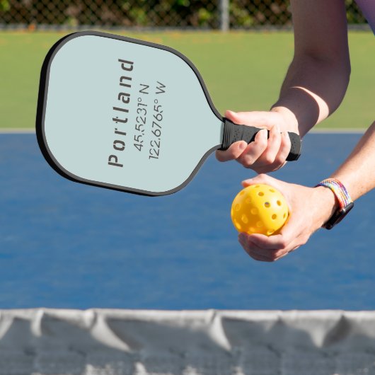Portland Latitude & Lengtegraad Pickleball Paddle (Insitu)