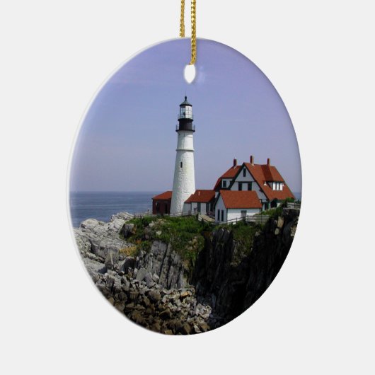 "Portland Light" vuurtoren Keramisch Ornament (Rechts)