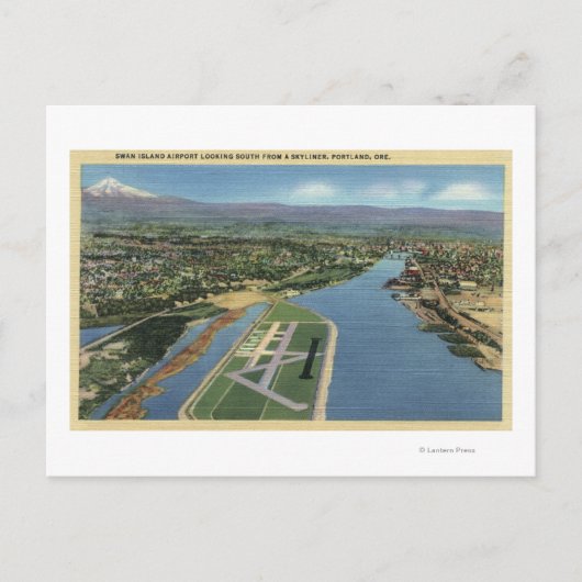 Portland, luchthaven Oregon - Swan Island Briefkaart (Voorkant)