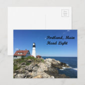 Portland Main Head Light Lighthouse 2017 Briefkaart (Voorkant / Achterkant)