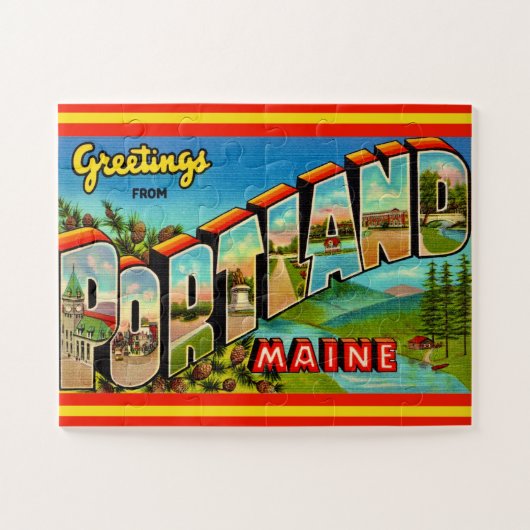 Portland Maine 11x14 Legpuzzel (Horizontaal)