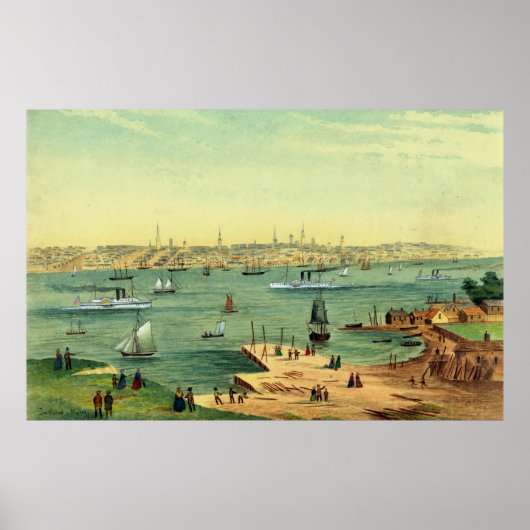Portland, Maine 1854 Poster (Voorkant)