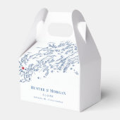 Portland Maine bestemming bruiloft elegant Bedankdoosjes (Voorkant Zijde)