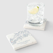 Portland Maine bestemming bruiloft gunst Stenen Onderzetter (Zijkant)