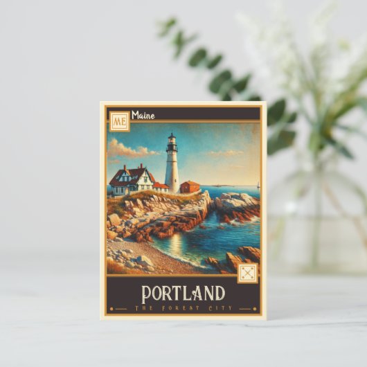 Portland, Maine |  Briefkaart (Staand voorkant)