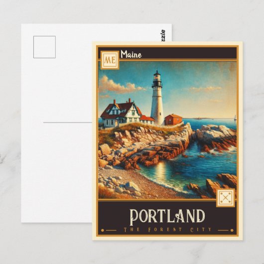 Portland, Maine |  Briefkaart (Voorkant / Achterkant)