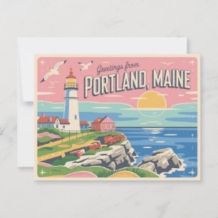 Portland Maine Briefkaart