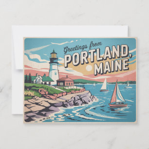 Portland Maine Briefkaart