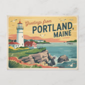 Portland Maine Briefkaart (Voorkant)